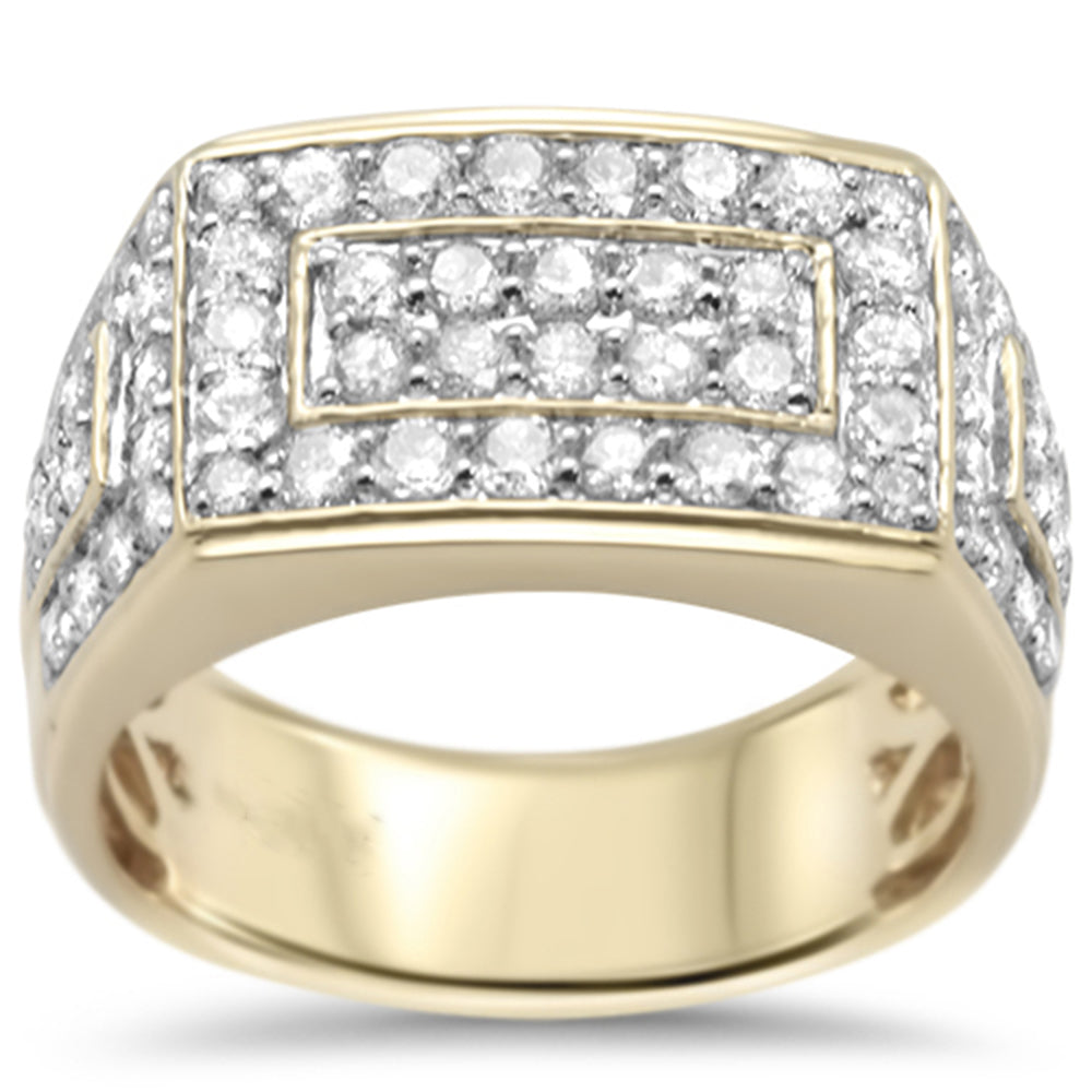 ''SPECIAL! 1.96ct G SI 14K Yellow Gold Diamond Men's RING Size 10''