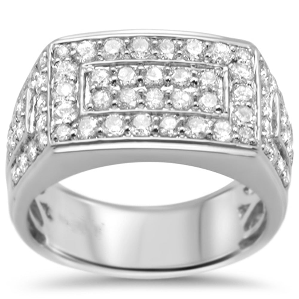 ''SPECIAL! 1.96ct G SI 14K White Gold Diamond Men's RING Size 10''