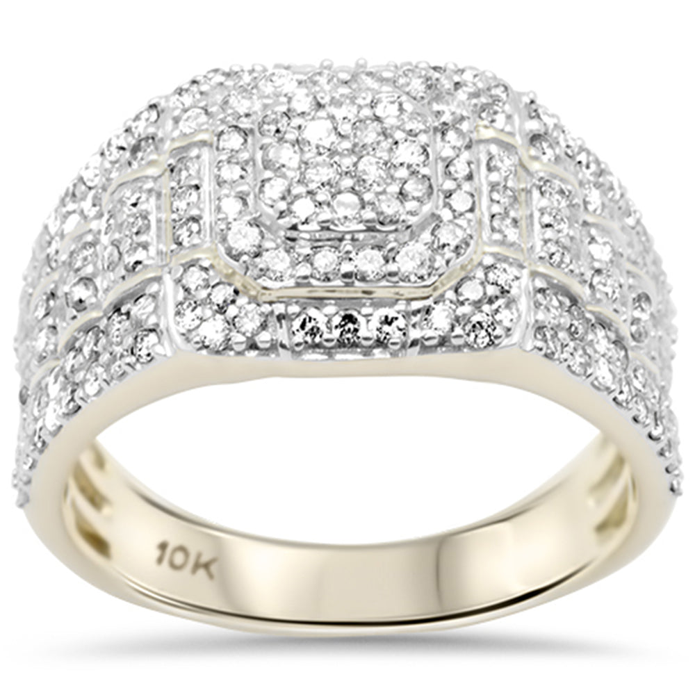 ''SPECIAL!1.54ct G SI 10K Yellow GOLD Men's Diamond Ring Band Size 10''
