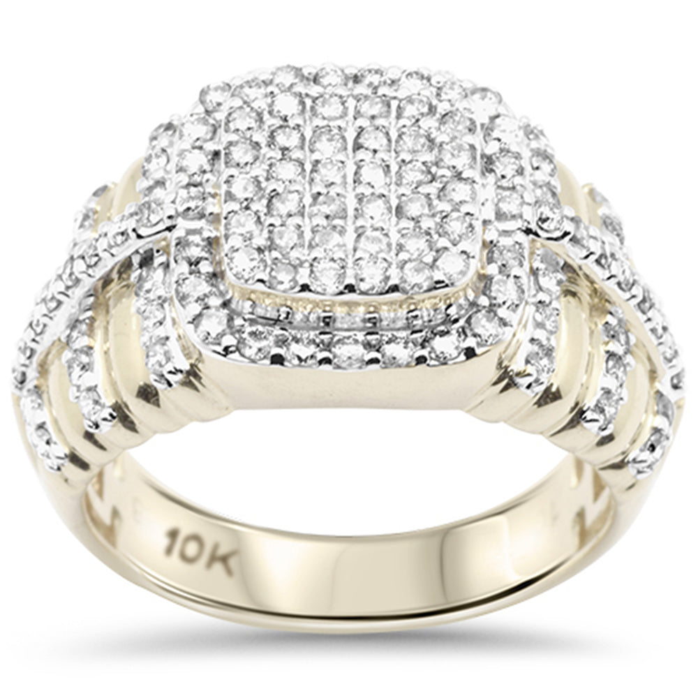 ''SPECIAL! 1.38ct G SI 10K Yellow Gold Men's Diamond RING Band''