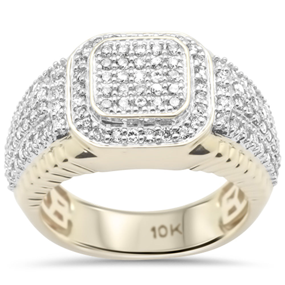 ''SPECIAL! 1.33ct G SI 10K Yellow GOLD Men's Diamond Men's Band Size 10''