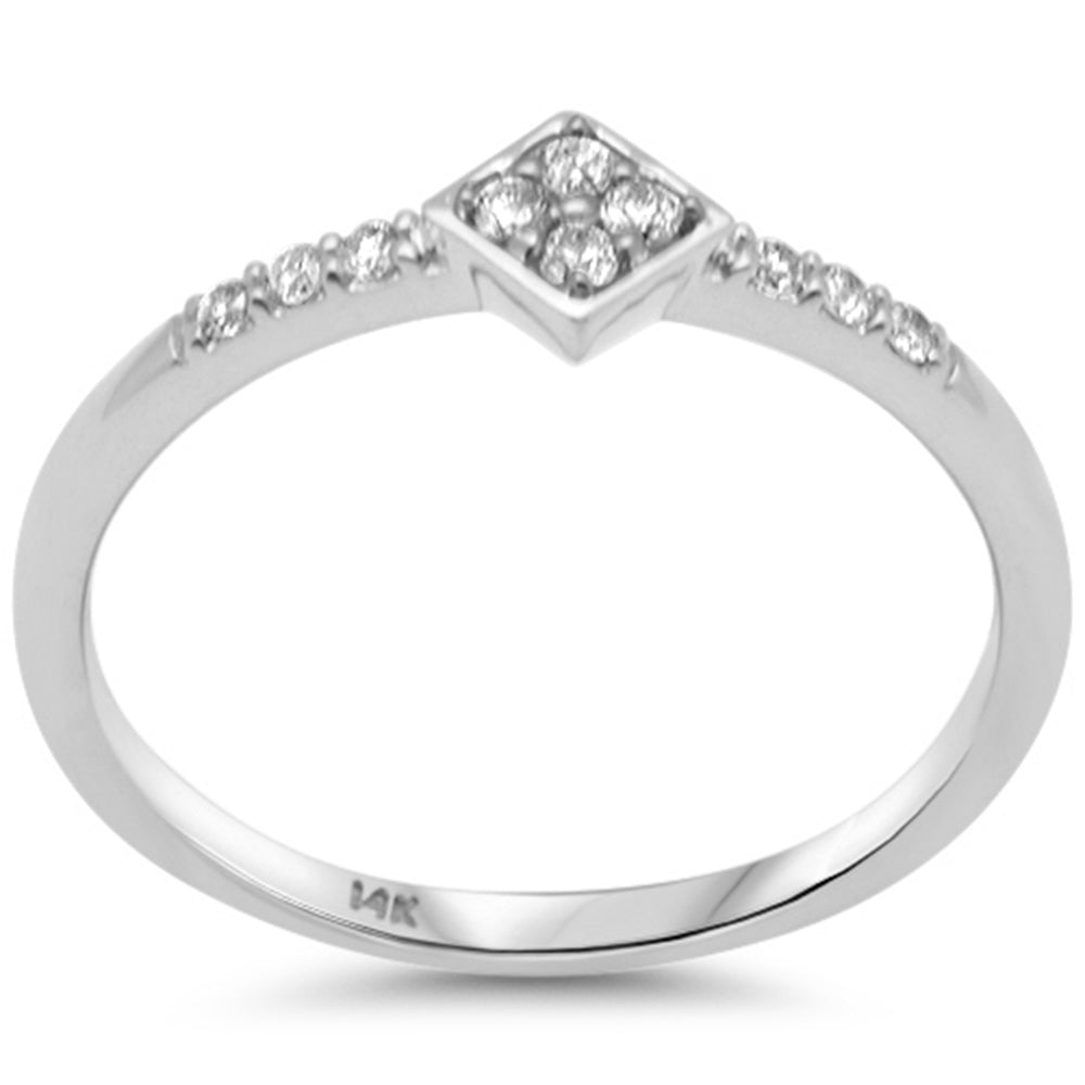 .12ct G SI 14K White Gold Diamond Diamond Shape Ladies RING Size 6.5