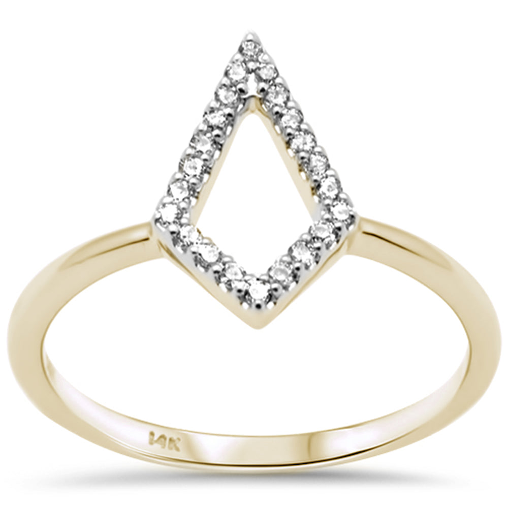 .12ct G SI 14K Yellow GOLD Diamond Ladies Ring Size 6.5