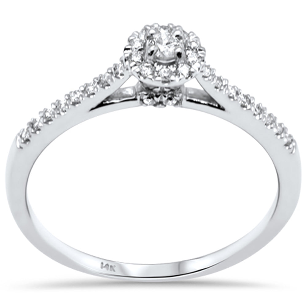 ''SPECIAL! .26ct G SI 14K White Gold Diamond Engagement RING Size 6.5''
