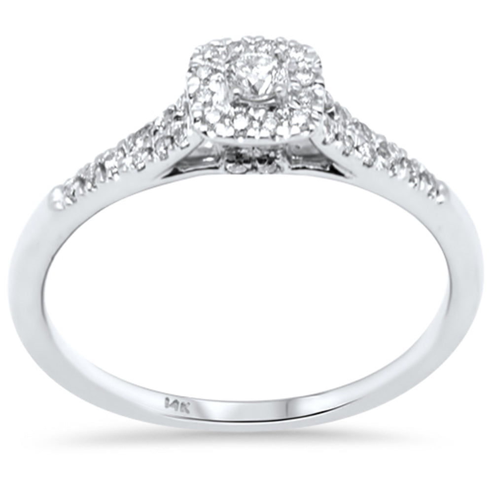 ''SPECIAL! .26ct G SI 14K White GOLD Diamond Engagement Ring Size 6.5''