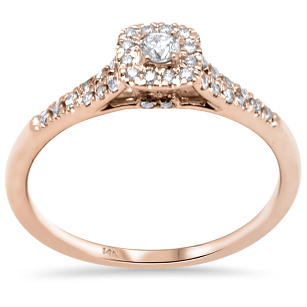 ''SPECIAL! .26ct G SI 14K Rose Gold DIAMOND Engagement Ring Size 6.5''