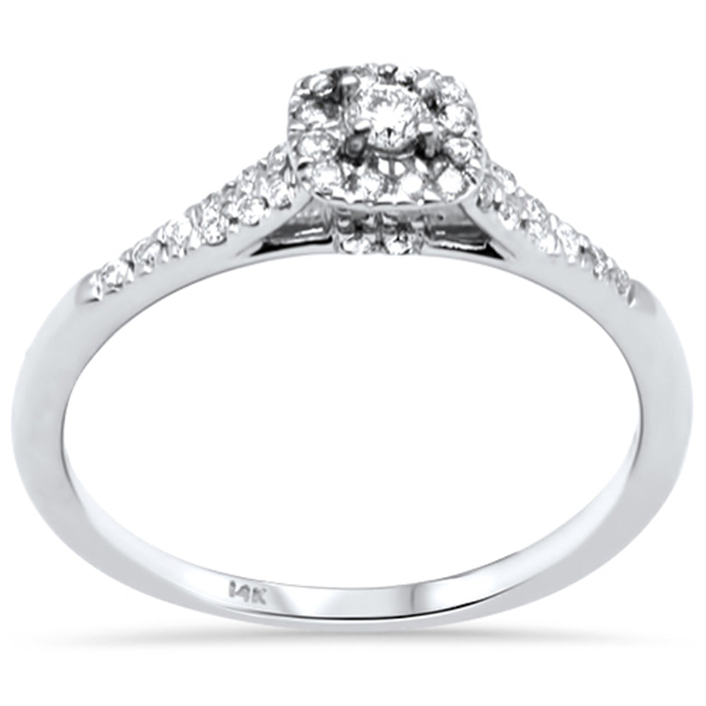 ''SPECIAL! .25ct G SI 14K White Gold Diamond Engagement RING Size 6.5''