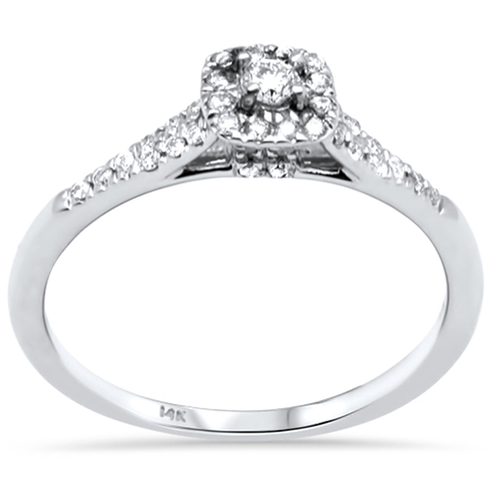 ''SPECIAL! .25ct G SI 14K White GOLD Diamond Engagement Ring Size 6.5''