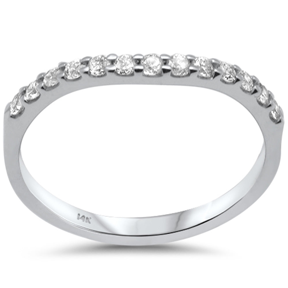 ''SPECIAL! .26ct G SI 14K White Gold Diamond Stackable RING Band''