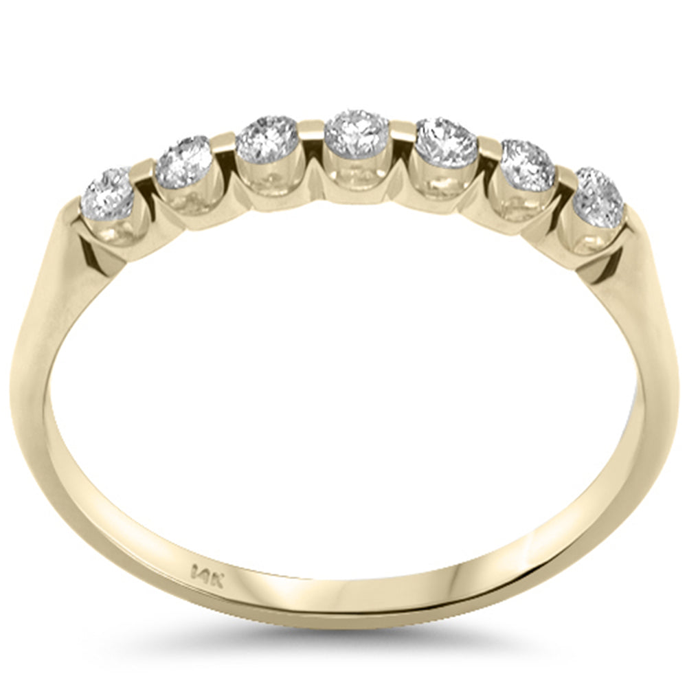 ''SPECIAL! .24ct G SI 14K Yellow Gold Diamond 7-Stones RING Band''