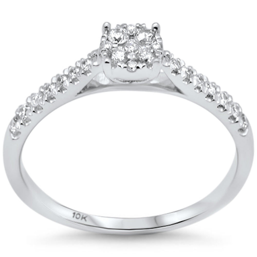 .25ct G SI 10K White GOLD Diamond Engagement Ring Size 6.5