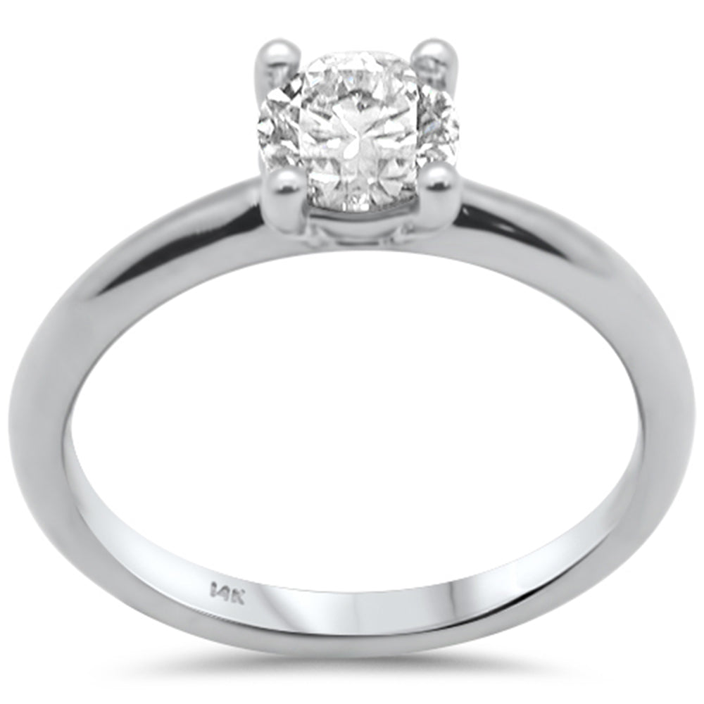 SPECIAL!  .76ct G SI 14K White Gold Diamond Solitaire RING Size 6.5