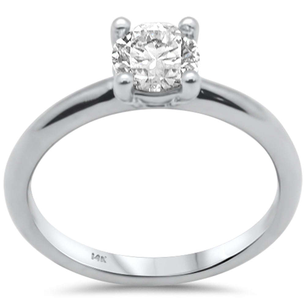 ''SPECIAL! .76ct G SI 14K White Gold DIAMOND Solitaire Ring Size 6.5''