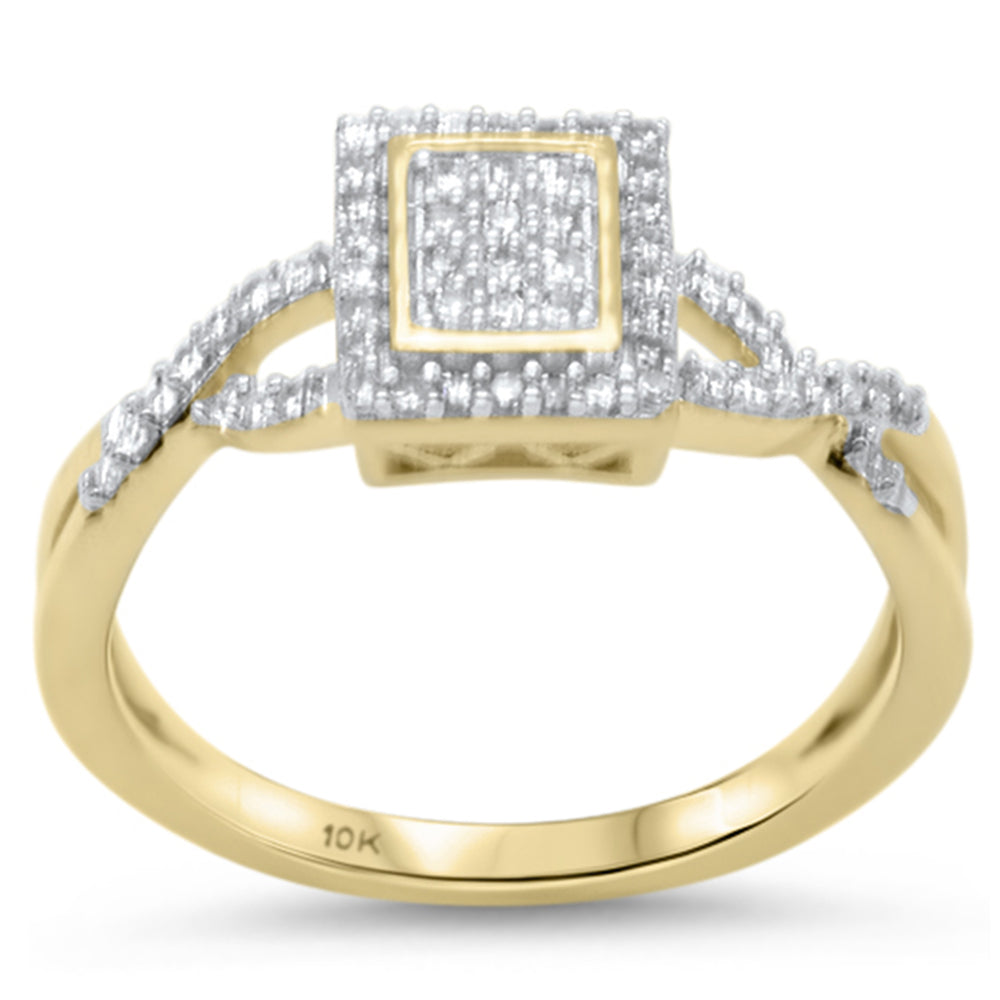 .25ct G SI 10K Yellow GOLD Diamond Engagement Ring Size 6.5