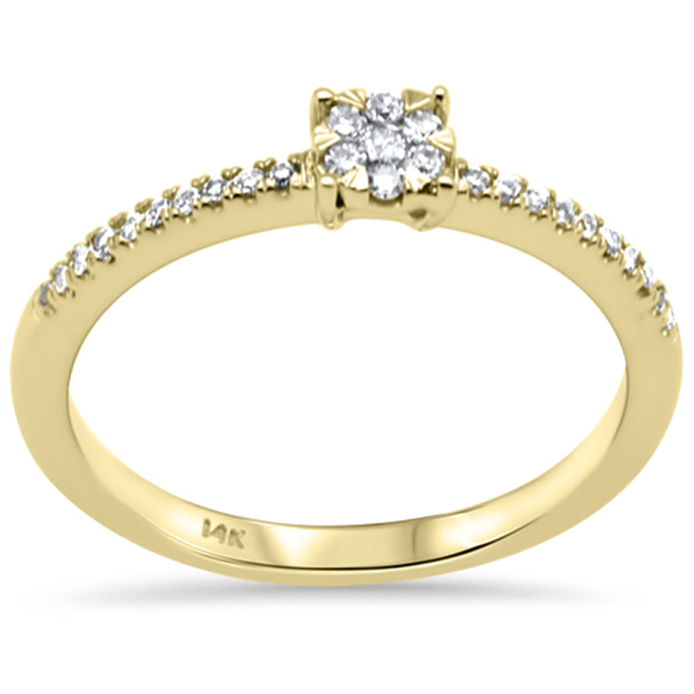 .17ct G SI 14K Yellow Gold Diamond Engagement RING Size 6.5