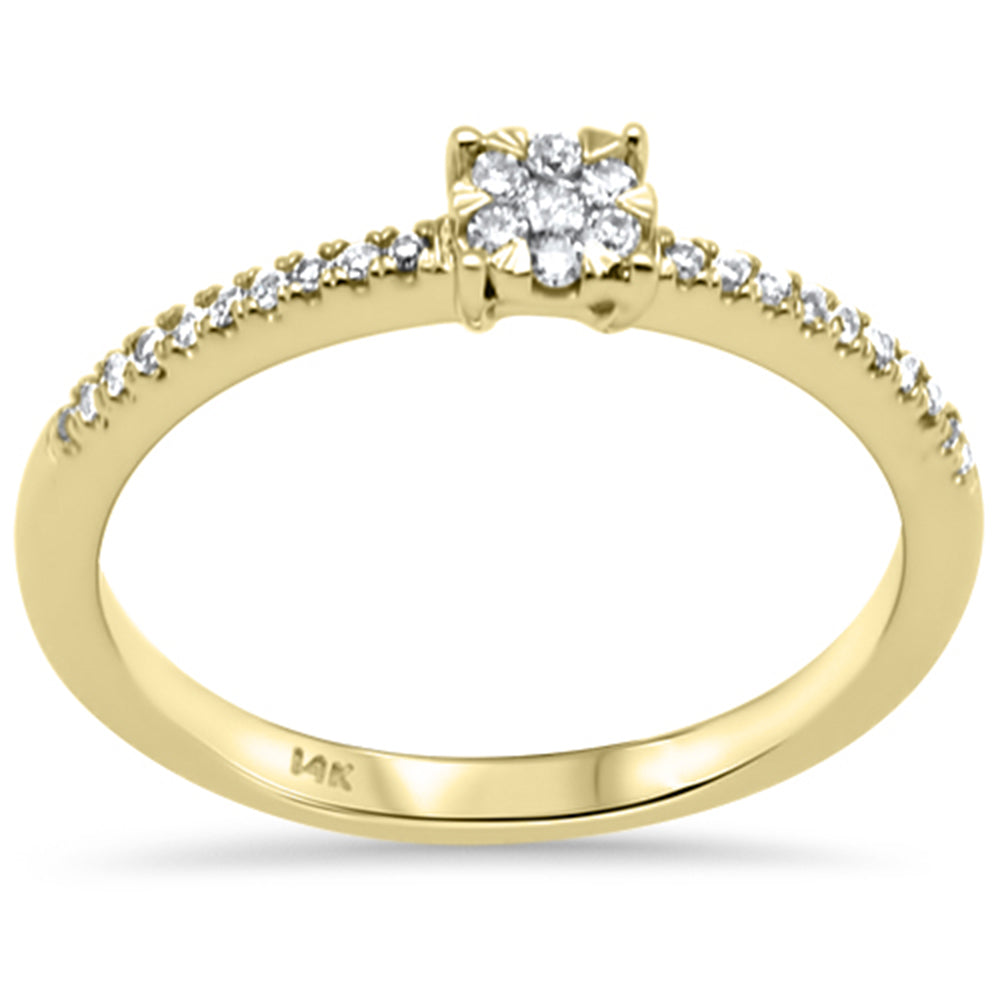 .17ct G SI 14K Yellow Gold DIAMOND Engagement Ring Size 6.5