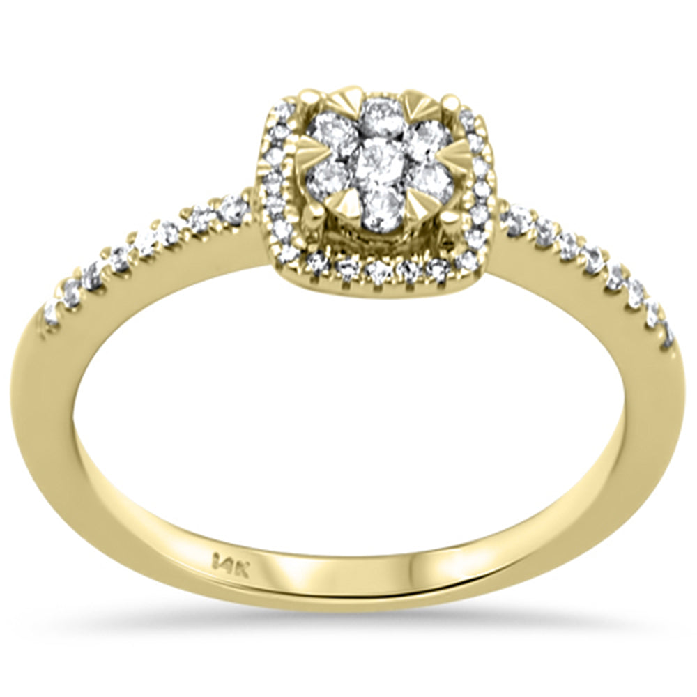 ''SPECIAL! .25ct G SI 14K Yellow Gold DIAMOND Engagement Ring Size 6.5''