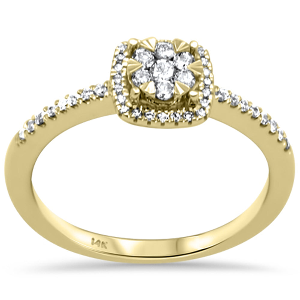''SPECIAL! .25ct G SI 14K Yellow GOLD Diamond Engagement Ring Size 6.5''