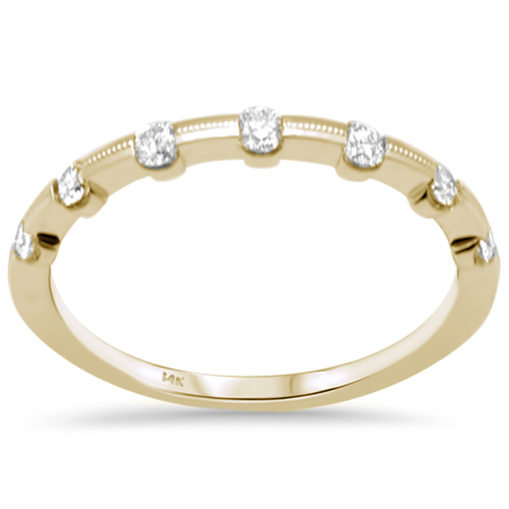 .24ct G SI 14K Yellow GOLD Diamond Band Ring Size 6.5