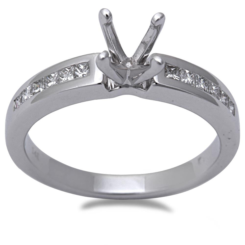 DIAMOND  CLOSEOUT!  .25ct Princess Cut DIAMOND Semi Mount Engagement Ring
