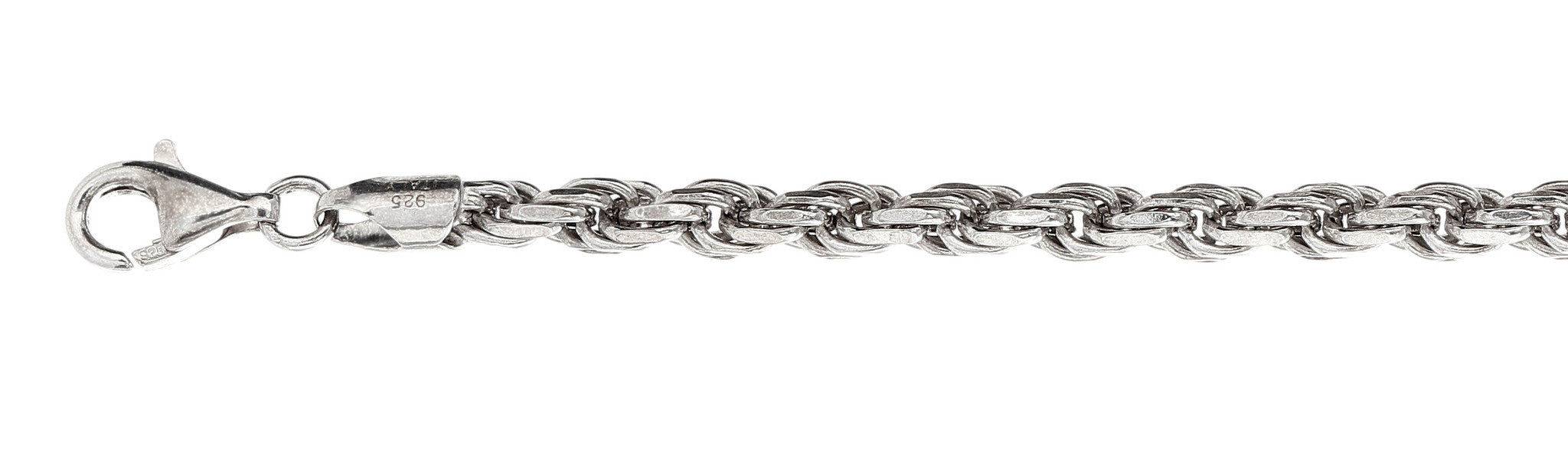 ''100-5MM Rope Chain .925  Solid STERLING SILVER Sizes 7-30''''''