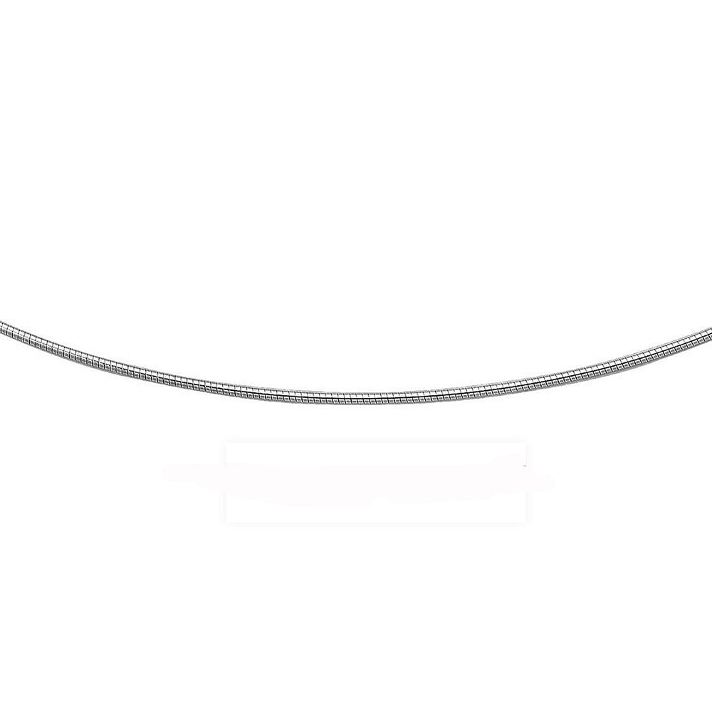''1MM .925 Sterling Silver Round Omega NECKLACE Chain 16-18'''' Available''