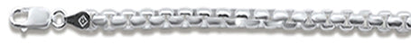 ''300 5.1MM Round Box Chain .925  Solid STERLING SILVER Sizes 8-28''''''
