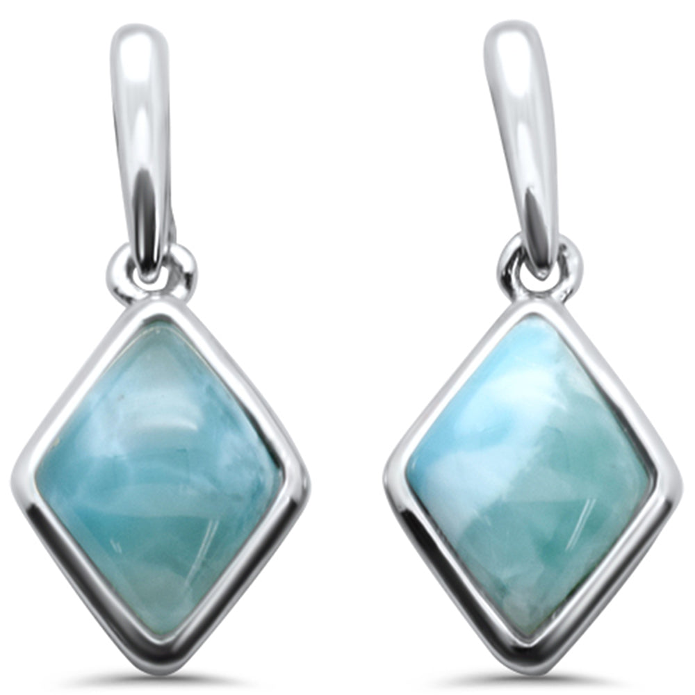 Bermuda Natural Larimar .925 STERLING SILVER Earrings