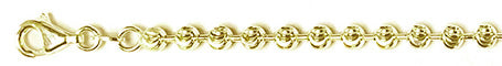 ''400-4MM Yellow GOLD Plated Moon Cut Chain Made in Italy Available in 8''''-30'''' inches''