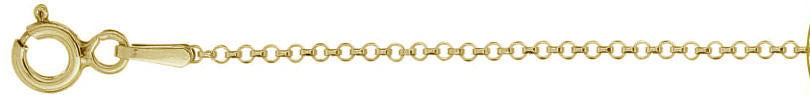 ''030-2.06MM Yellow Gold Plated Rolo Chain .925  Solid STERLING SILVER Available in 16''''- 20'''' inches