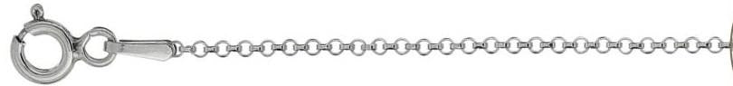 ''025-2MM Rolo Chain .925  Solid STERLING SILVER Available in 16''''- 20'''' inches''