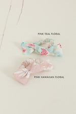 Floral Linen Bow Scrunchie