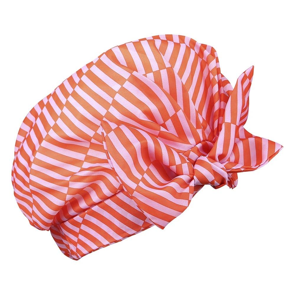 orange shower cap