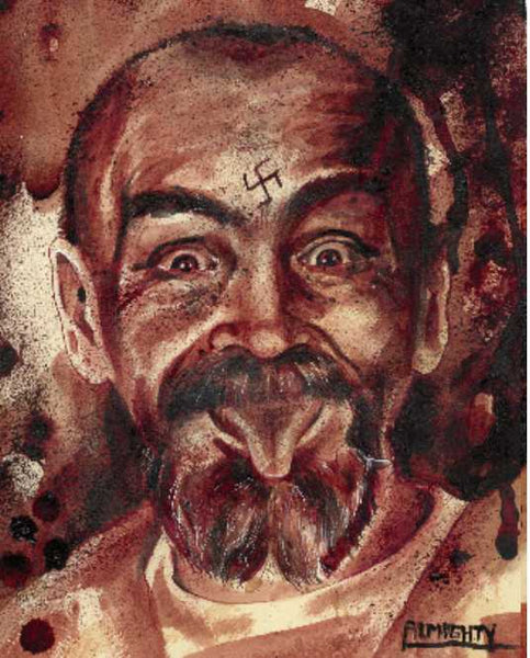 CHARLES MANSON #4, Limited edition print (50) Signed/numbered – ~RYAN ...