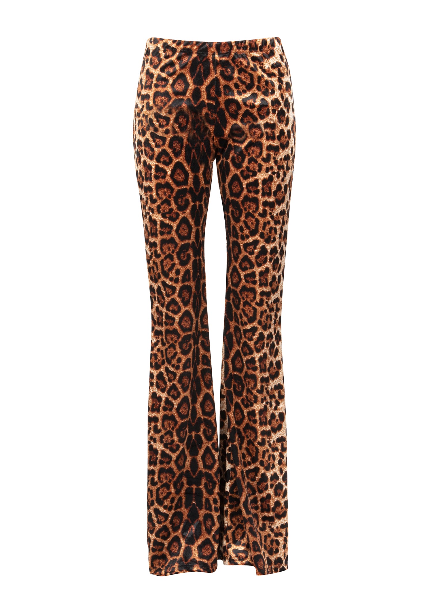 Leopard Bell Bottoms | Velvet Flare Pants | Animal Print Bell Bottoms ...