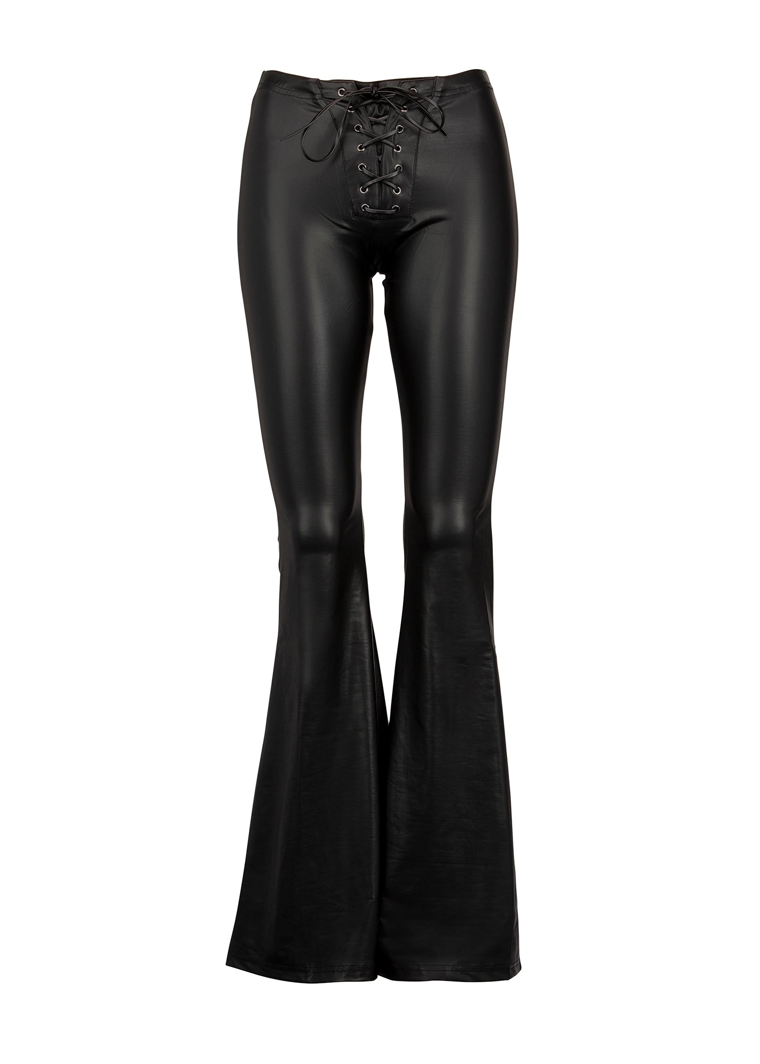 Faux Leather Bell Bottoms | Leather Flared Pants | Faux Leather Flares ...