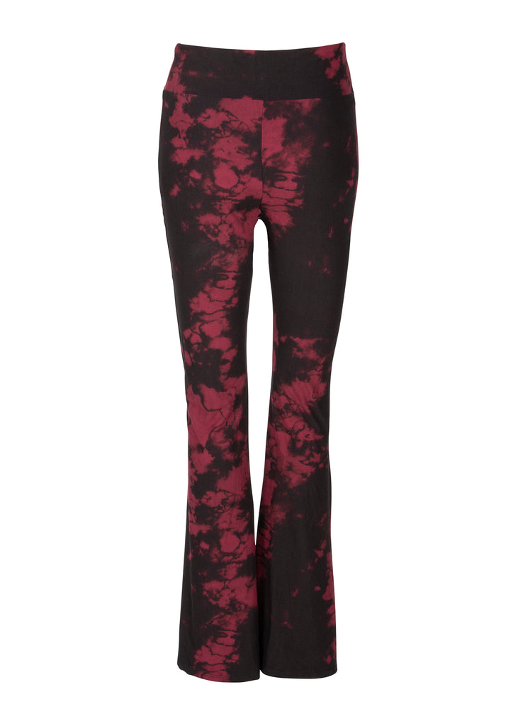 Shop Black and Red Tie Dye Flared Bell Bottoms | Pretty Attitude ...