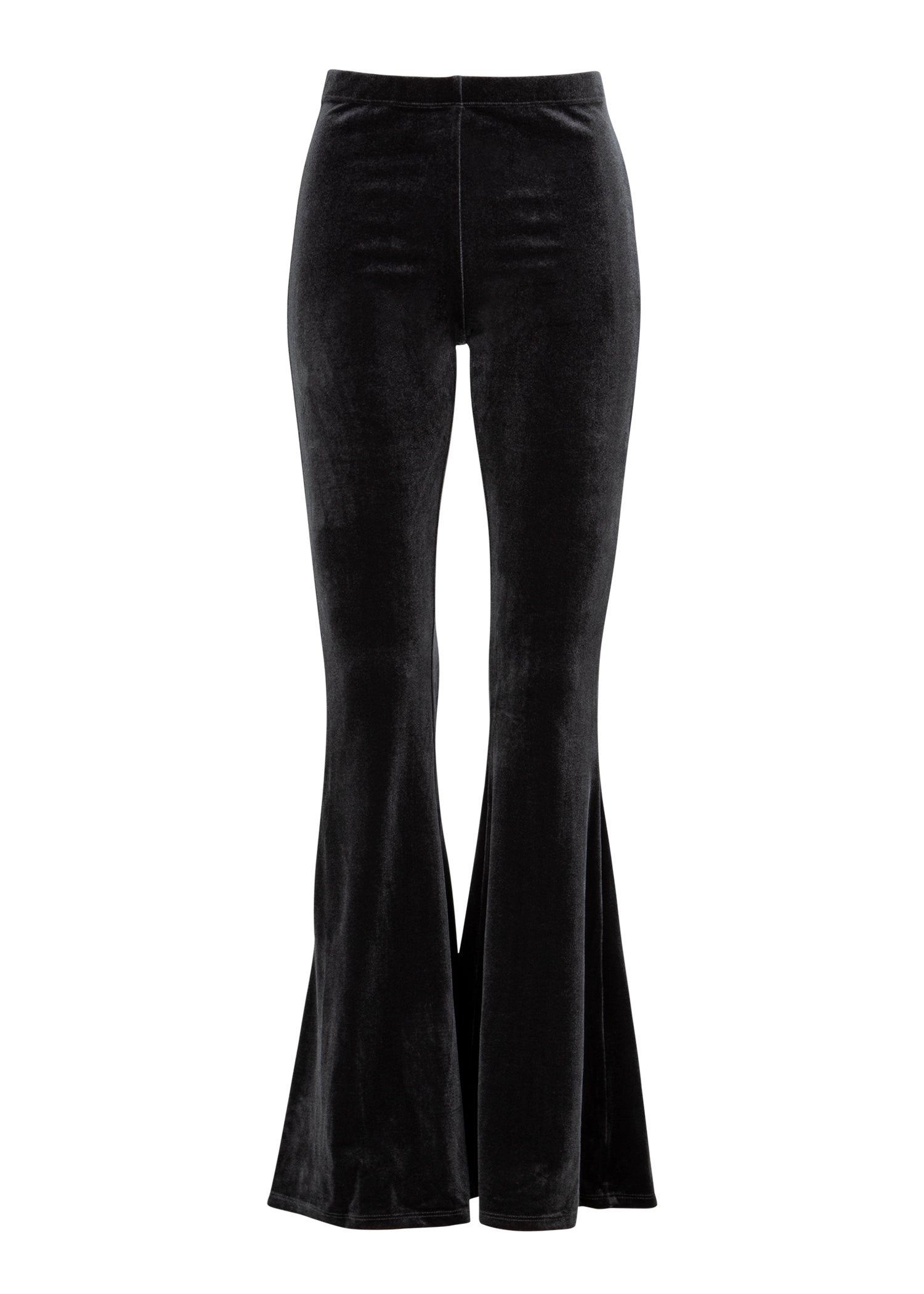 Gray Velvet Bell Bottoms, Velvet Flare Pants, Velvet Wide Leg Pants