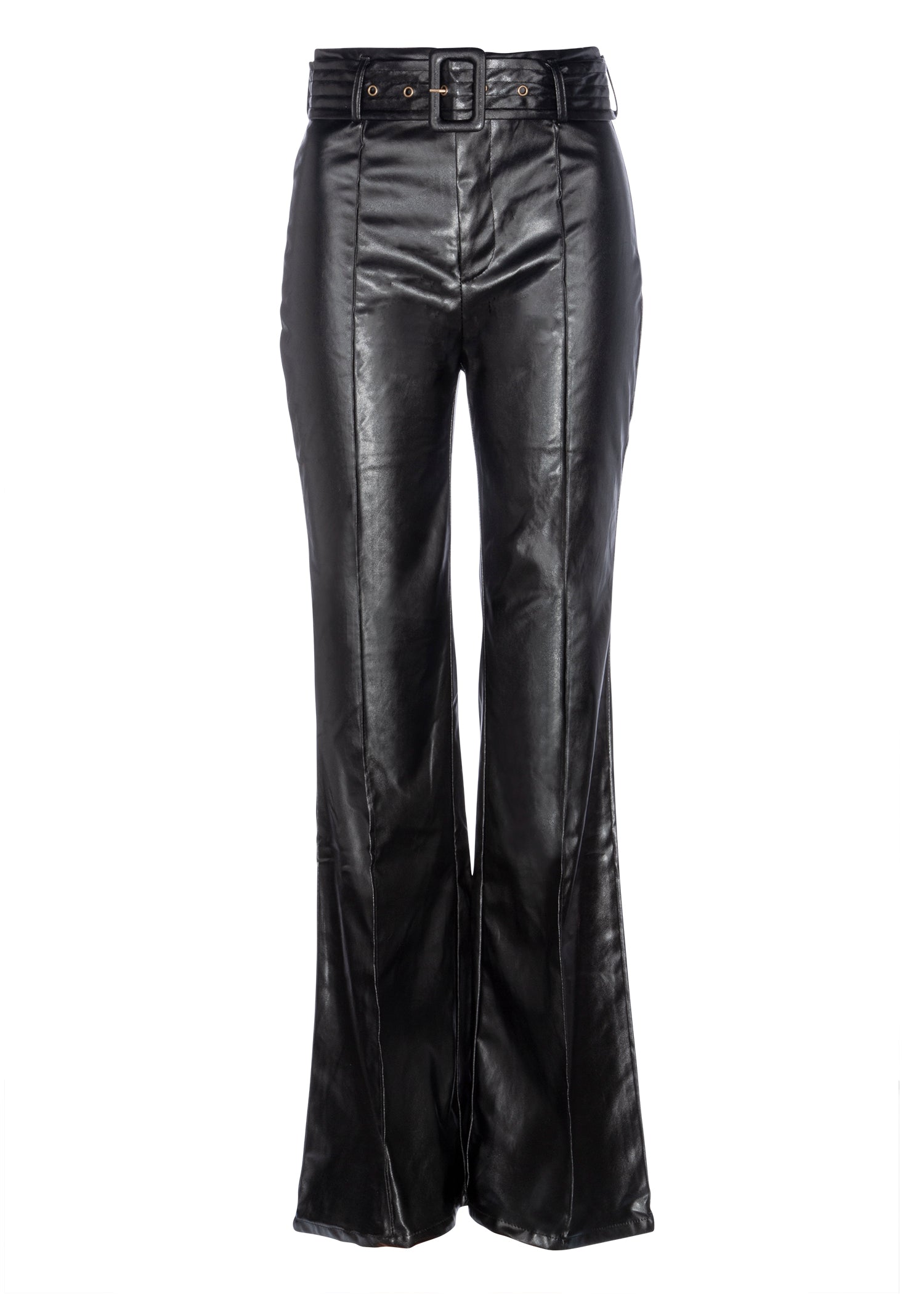 Vegan Leather Bell Bottoms | Leather Flares | Leather Boot Cut Pants ...