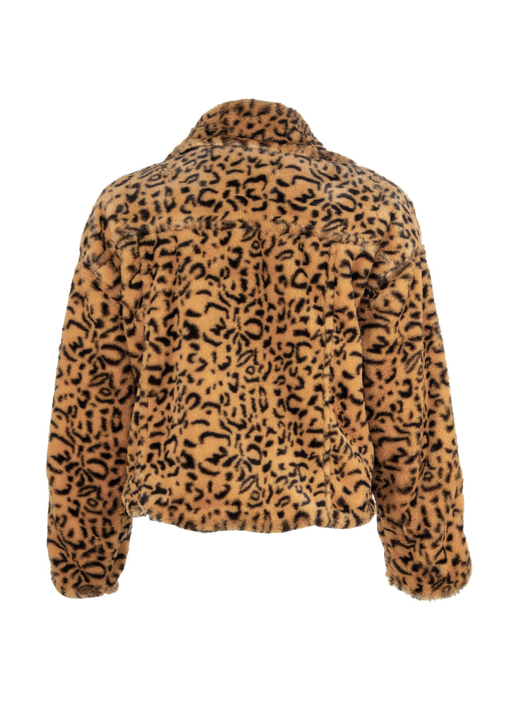 Shop Leopard Print Faux Fur Coat | Pretty Attitude | Punk Clothing ...