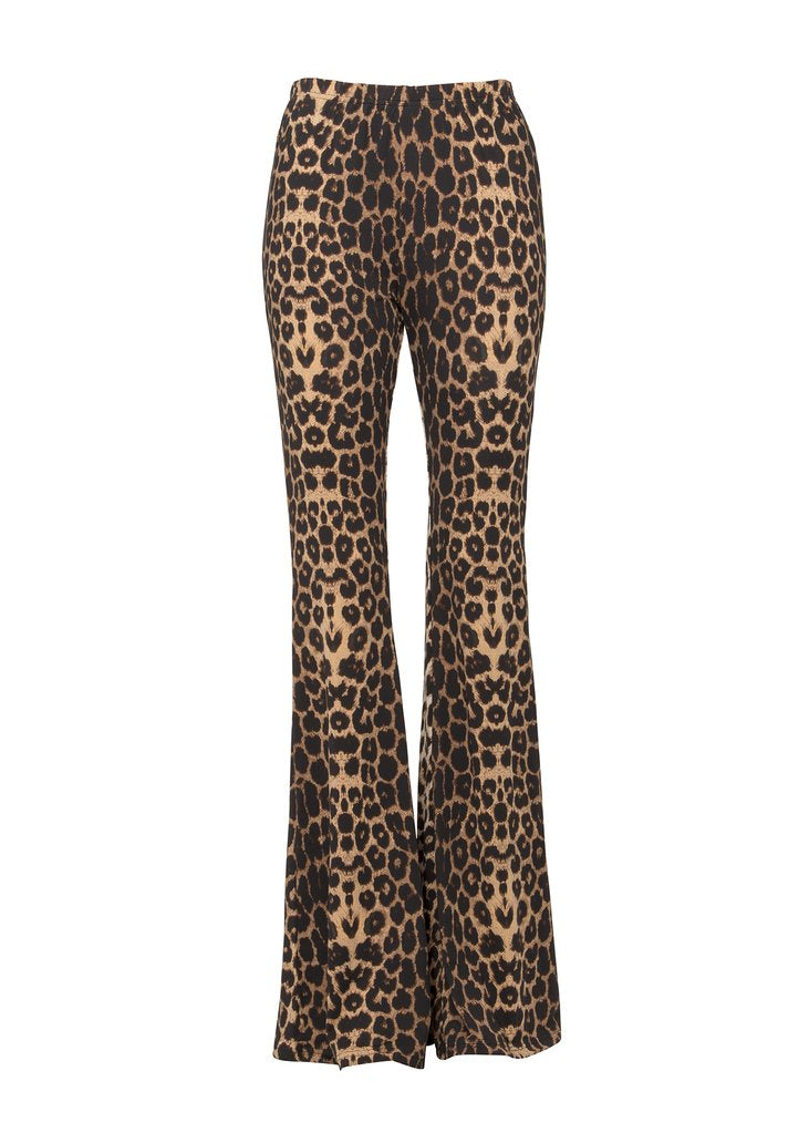 Shop Leopard Bell Bottom Pants | Pretty Attitude | Animal Print Flares ...