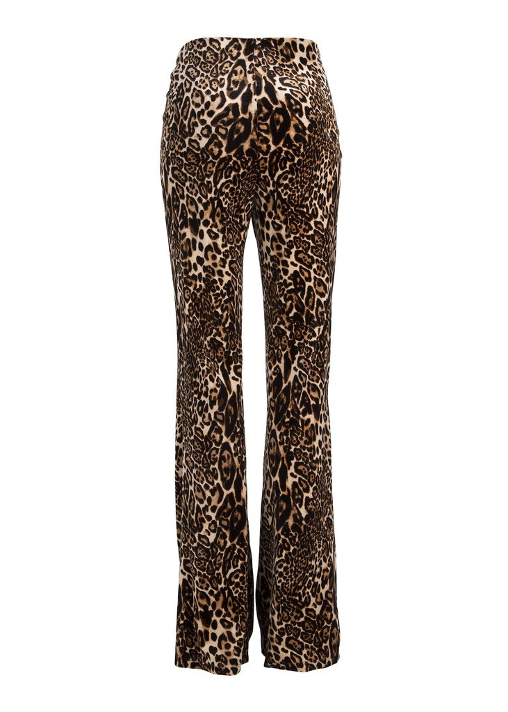 Shop Leopard Velvet Flares | Animal Print Bell Bottom Pants | Pretty ...