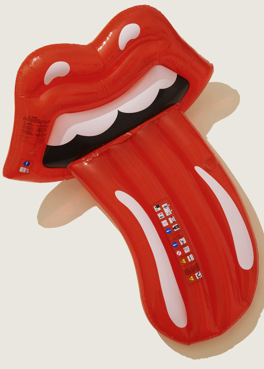 Rolling Stones Deluxe Sit-On Pool Float | Rolling Stones Sunnylife