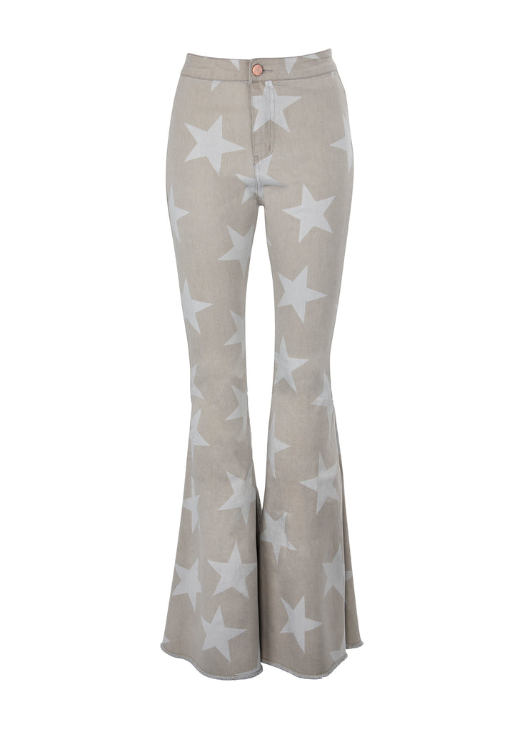 bell bottom jeans with stars on them