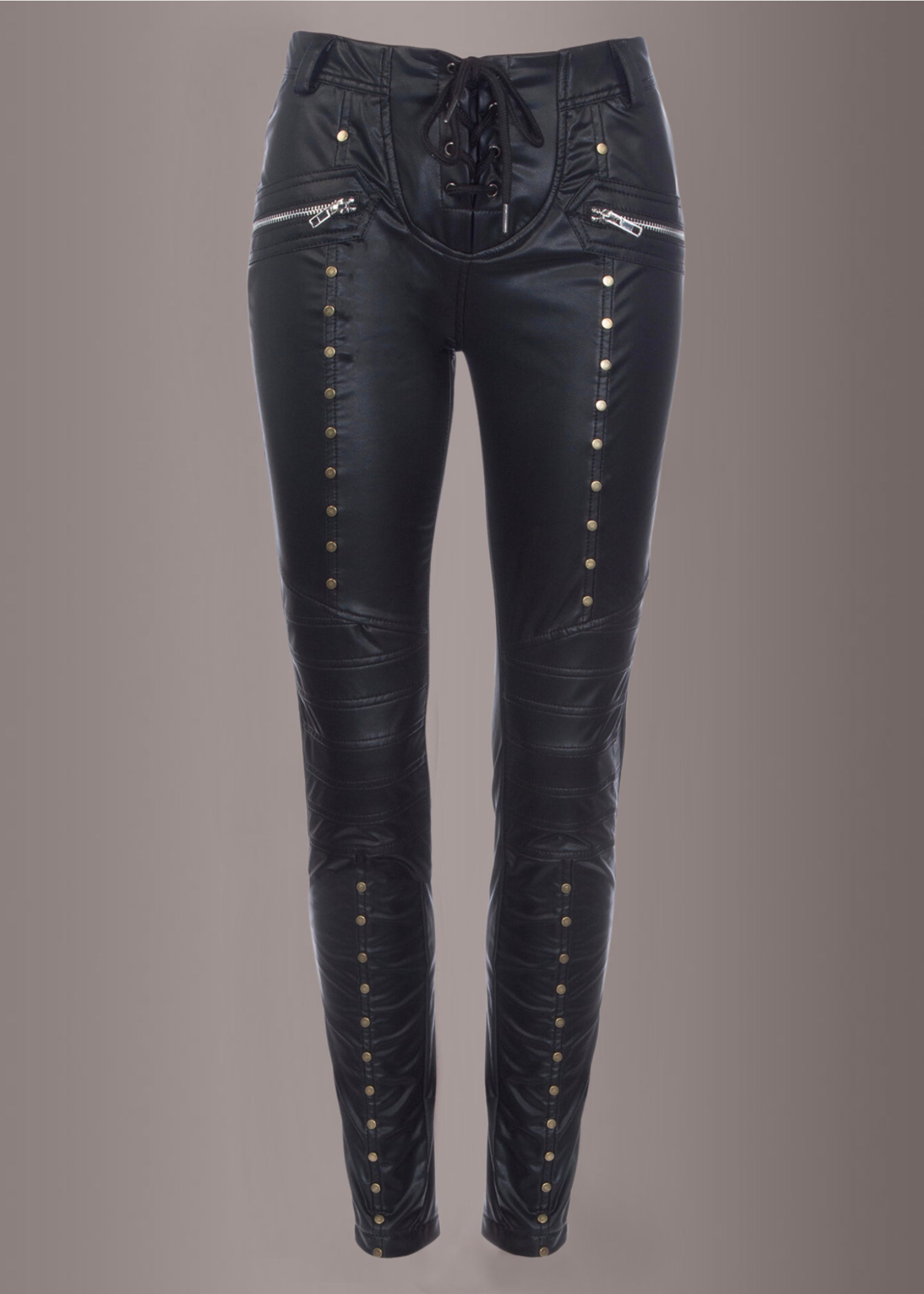 Leather Pants with Studs | Studded Leather Pants | Goth Pants | Pretty ...