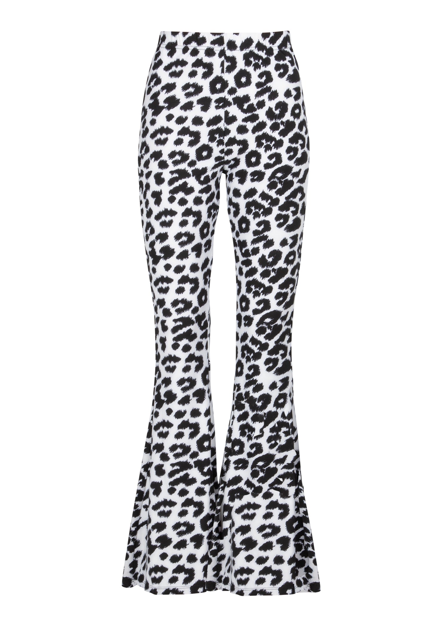 High Waisted Leopard Flared Bell Bottoms | Palazzo Wide Leg Pants ...