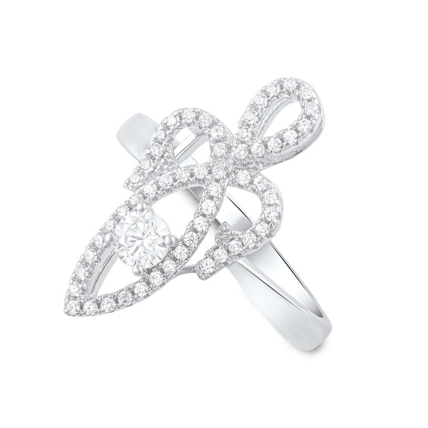 Sterling Silver Cz Sacred Feminine Ring – SilverCloseOut