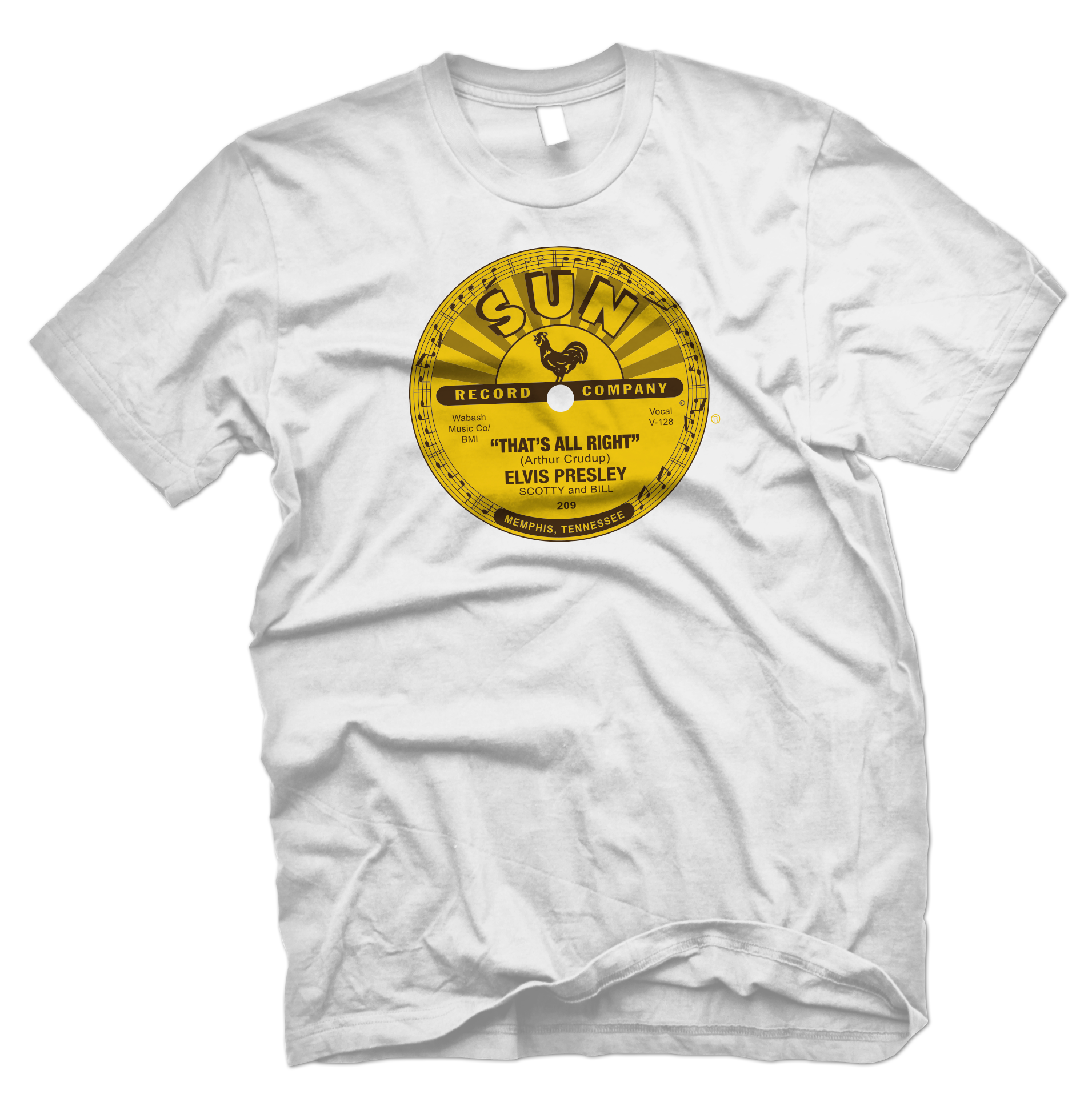 Elvis Presley Sun Records Officially Licensed That S All Right Tee Shi The Hog Market