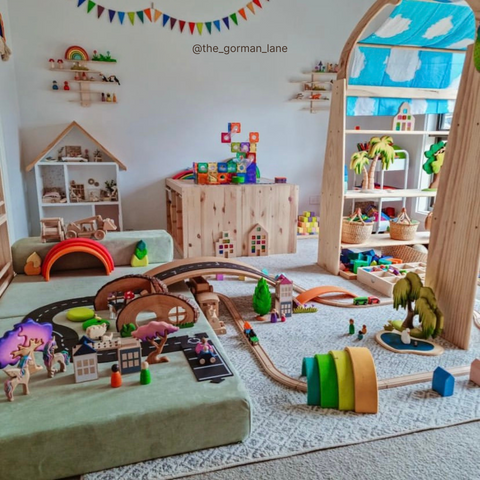 Wooden Toys In Playroom