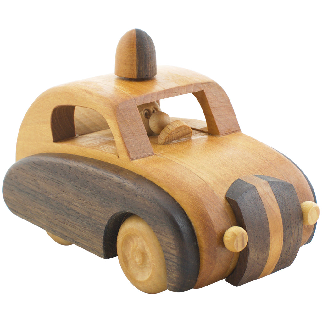 wooden police car